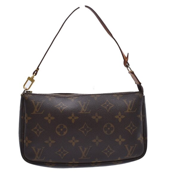 LOUIS VUITTON Pochette Accessoires Hand Bag Monogram Leather BN - Picture 3 of 14